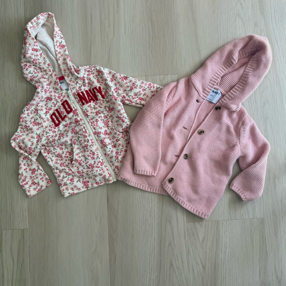 Lot of 2 Old Navy Toddler Girls Jackets